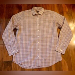 Van Heusen Men's Multi-Check Dress Shirt - White, Blue, Red
